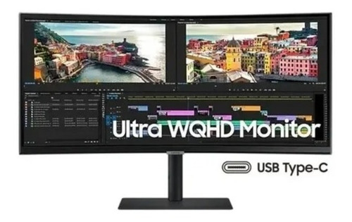 Imagen 4 de 5 de Monitor Curvo 34 Samsung A650 Ultrawide Wqhd Hd 100hz 5ms