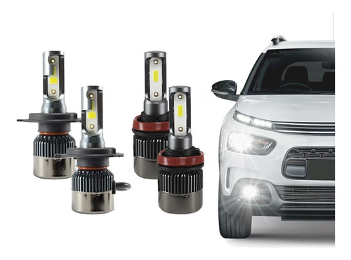 Kit Lampada Super Led Plus Citroen Cactus 2018 Até 2019