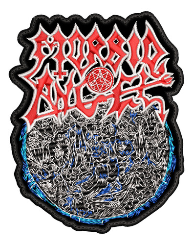 Parche Bordado Morbid Angel R. 11x8.7cm Death Metal