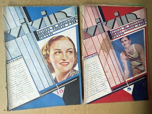 Vivir Revista Divulgación Médica, 4 Números 1938, Lote, Ez5