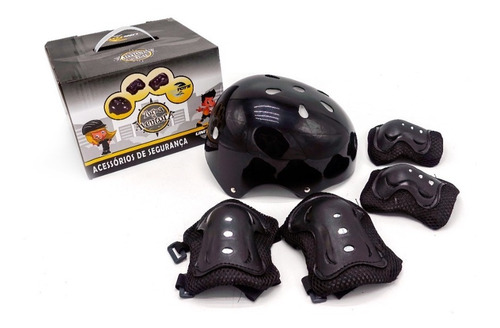 Imagem 1 de 4 de Kit Proteção Infantil Com Capacete Turma Da Aventura Unitoys