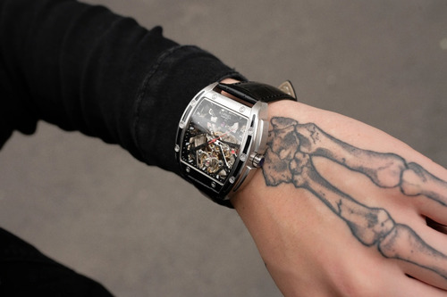 Imagen 2 de 5 de Reloj Kapriel Aerospace Automático Mecánico Acero Inox.