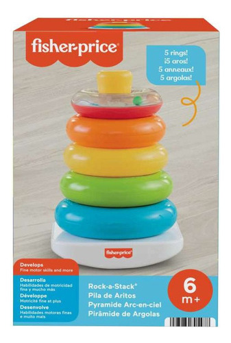 Pila De Aritos 6 Meses 5 Argolas Fisher Price