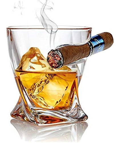 Bezrat Old Fashioned Whisky Cigar Glasses - Tumbler With Sid