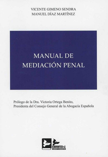 Libro Manual De Mediaciã¿n Penal