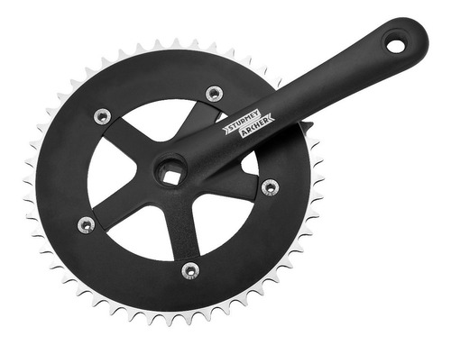 Plato Palanca Sturmey Archer 46d Alum Fixed Pista Negro Fc16