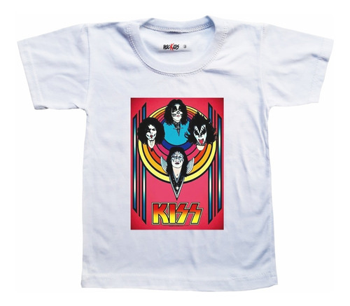 Remera Kiss Poster Niño