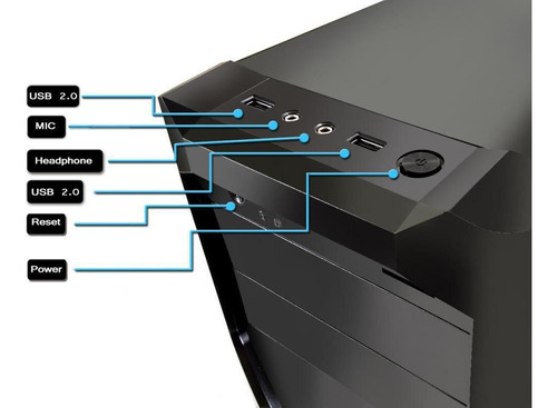 Imagem 5 de 5 de Pc Gamer Completo I3 Hd500 Placa De Video Monitor Hdmi