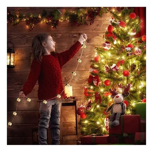 Navidad Familia Sala De Estar Jardín Led Decorativo Led 10m