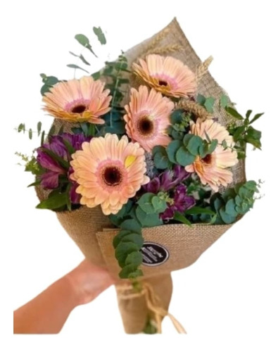 Ramo Elegante Con Gerberas Y Astromelias - Envios