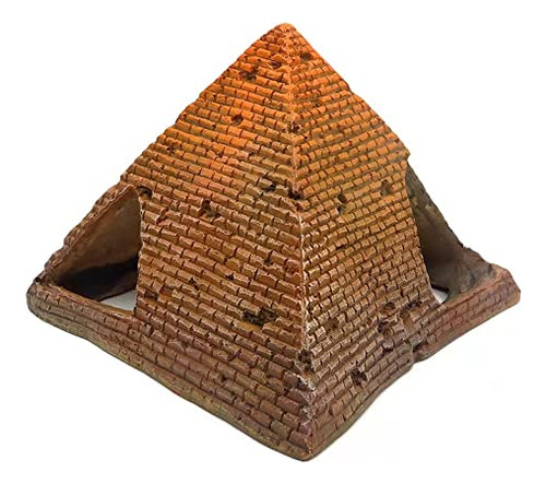 Runxf Gran Piramide Acuario Paisajismo Peces Escondite 5.5 P