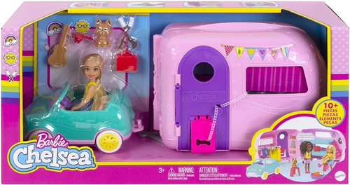 Barbie Club Chelsea Campercachorro, Coche, Guitarra Y Muchos