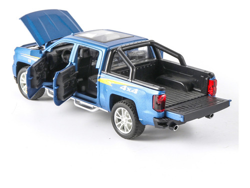 Chevrolet Silverado 4x4 Escala 1:32 Miniatura Metal