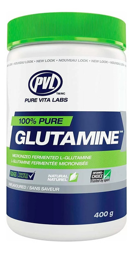 Glutamina 100% Pura 400 Gr (80 Serv) - Marca Pvl