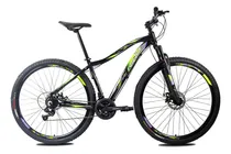 Comprar Bicicleta Aro 29 Feminina Rino 21v Câmbios Shimano Monalisa Cor Preto+verde+violeta Tamanho Do Quadro 17