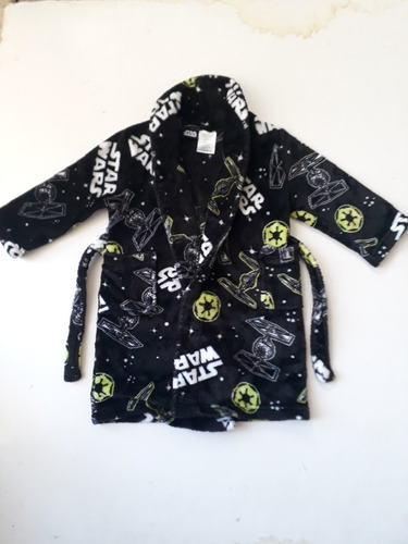 Bata/salida De Baño Infantil Star Wars Importada Orig. T2 