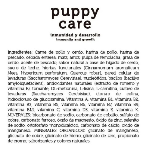 Alimento Carne Fresca Puppy Care Para Perro Cachorro Sabor Mix En Bolsa De 15 Kg