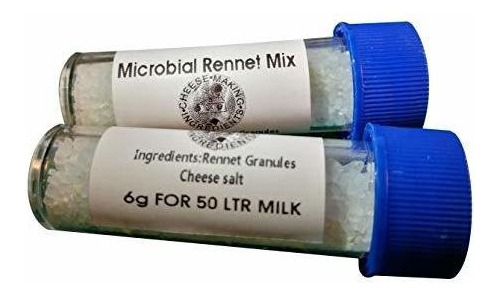 2 X Mezcla Microbiana De Sal De Queso Y Cuajo 6 G | Tarrina 