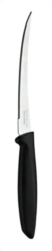Cuchillo para tomates Tramontina Plenus de acero inoxidable negro