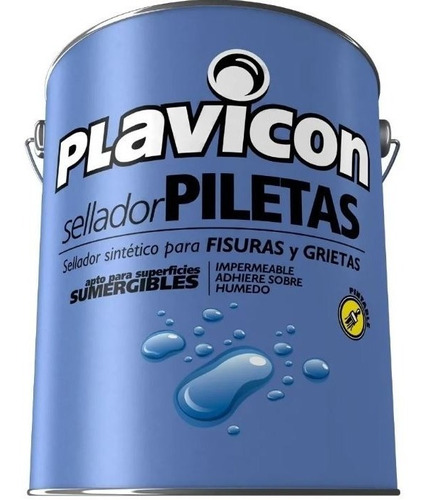 Plavicon Sellador Piletas Sella Grietas Piscinas Kit X 5 Kg