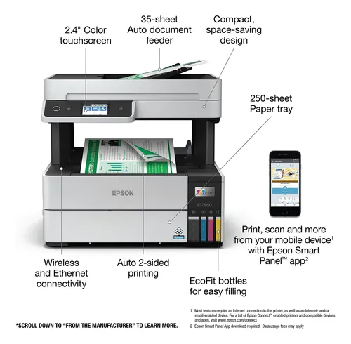 Impresora Epson Ecotank Pro Et-5150 Inalámbrica En Color Tod