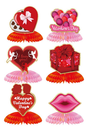 Centro De Mesa Vintage Con Forma De Corazón De Papel 3d Para