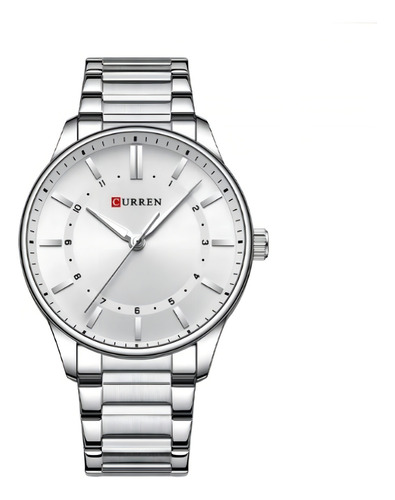Reloj Para Hombre Curren 8430 Kred701902 Plateado