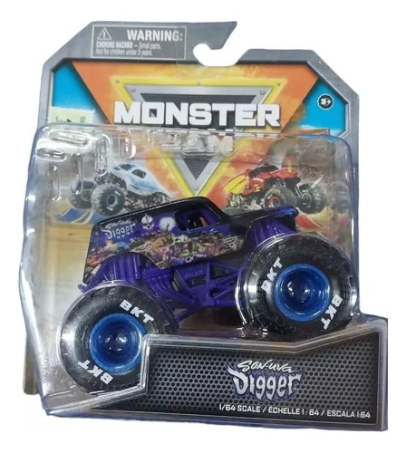 Auto Monster Jam True Metal Son-uva Digger 1:64 - Original