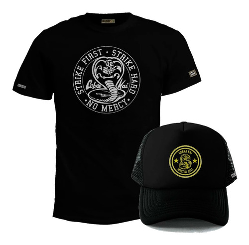 Pack Camiseta Más Gorra Cobra Kai Karate Kid