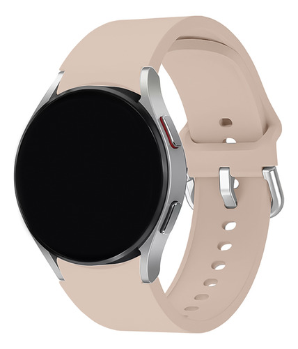 Pulseira Compatível Com Galaxy Watch 5 Engate Rápido E Fecho Cor Rosa Areia