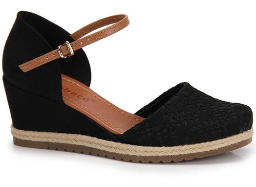 sandália anabela espadrille mercado livre