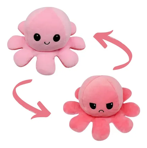 Pulpo feliz y enojado peluche hot sale