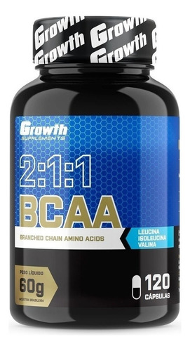 Bcaa - Growth Supplements - 120 Caps