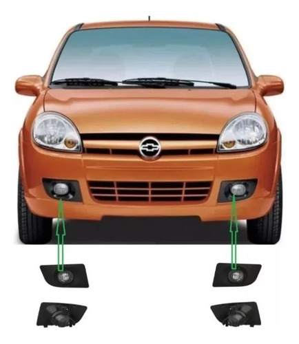 Par De Faros Auxiliares Chevy C2 2004 2005 2006 2007 2008