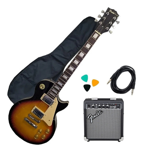 Combo Guitarra Eléctrica Les Paul + Fender Frontman