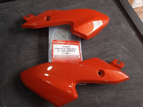 Imagen 2 de 6 de Careta Faro Delantero Para Hjcool125.naranja. Aldrich. Ref8v