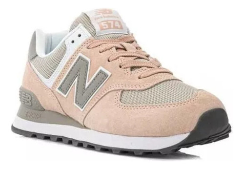 Zapatillas New Balance 574 Originales Mujer Rosa Talle 40 (Usado)