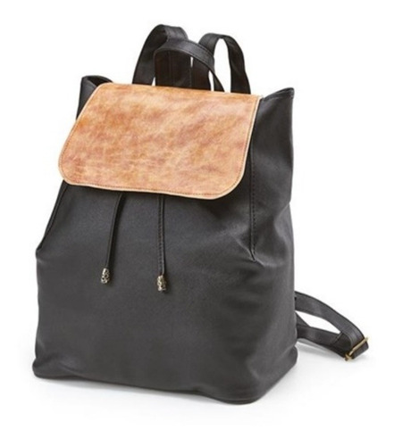 Imagen 1 de 3 de Mochila Negra Con Café
