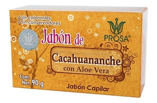 Jabón De Cacahuananche Con Aloe Vera Prosa Jabon Capilar