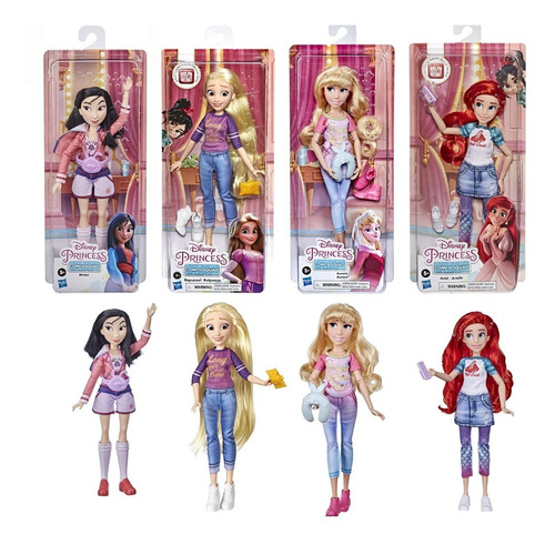 Muñeca Disney Princesas Comfy Squad + Accesorios Para Niñas