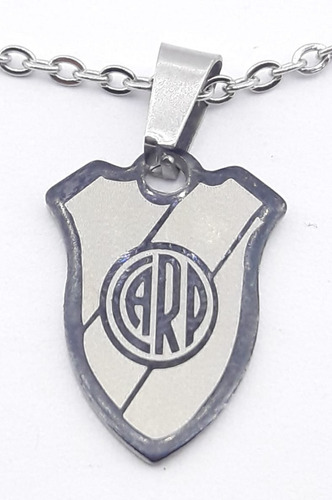 Cadena Con Dije Escudo River Acero Quirurgico Regalo Palermo