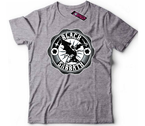 Remeras Estampada Black Sabbath 10 Heavy Metal Digital Stamp