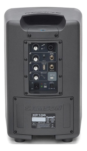 Imagen 4 de 5 de Caja Activa Samson Xp106 Con Micrófono Y Bluetooth
