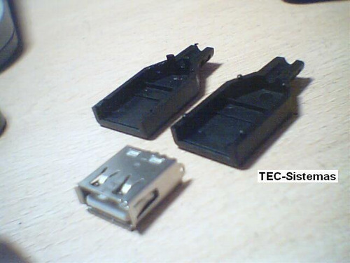 Conector Usb Tipo A Hembra Para Armar Para Cable Diy