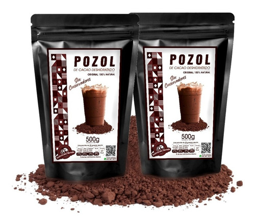 Pozol De Cacao  Natural Deshidratado 2pack