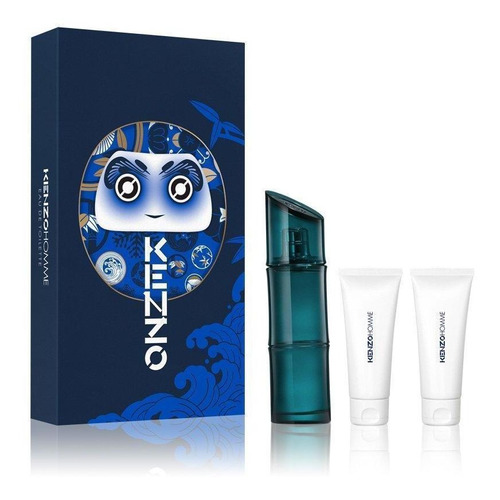 Kit Kenzo Homme Masculino Eau De Toilette 110ml + 2x Sg 75ml