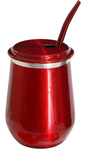 Imagem 1 de 1 de Kit Copo Tereré Vino Color + Bomba Metal Color Gastrobel