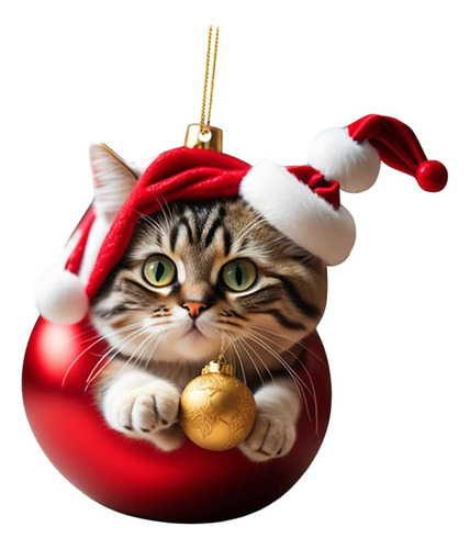 Decoración Navideña De Gatos, Figura De Gato, Estilo C