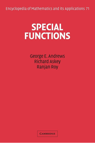 Libro: Special Functions (encyclopedia Of Mathematics And