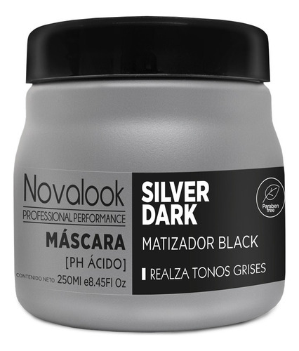 Máscara Matizadora Black X250ml. Novalook